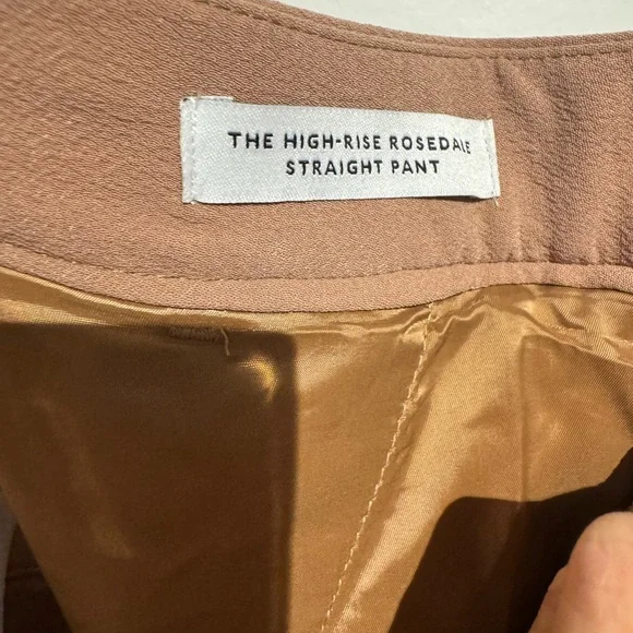 Rosedale high rise straight pant in crepe - Picture 5 of 6